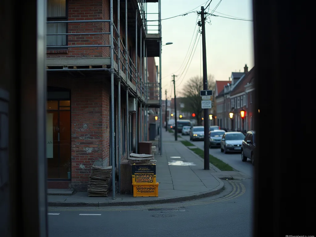 Sète : quels quartiers éviter avant d'acheter ou de louer ? Chantier de rénovation dans une rue résidentielle près d'un canal à Sète