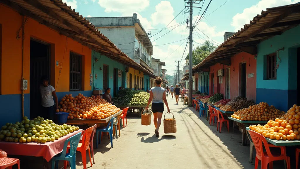 Les Abymes : les quartiers à éviter avant d'acheter ou de louer Marché de quartier animé l'après-midi dans une commune de Guadeloupe