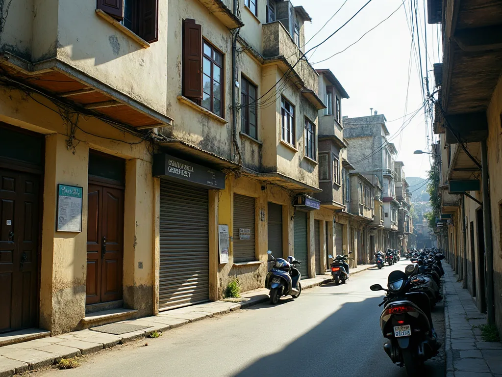 La Seyne-sur-Mer : quels quartiers éviter avant d'acheter ou de louer ? Immeubles anciens dans un quartier populaire du Var en plein jour